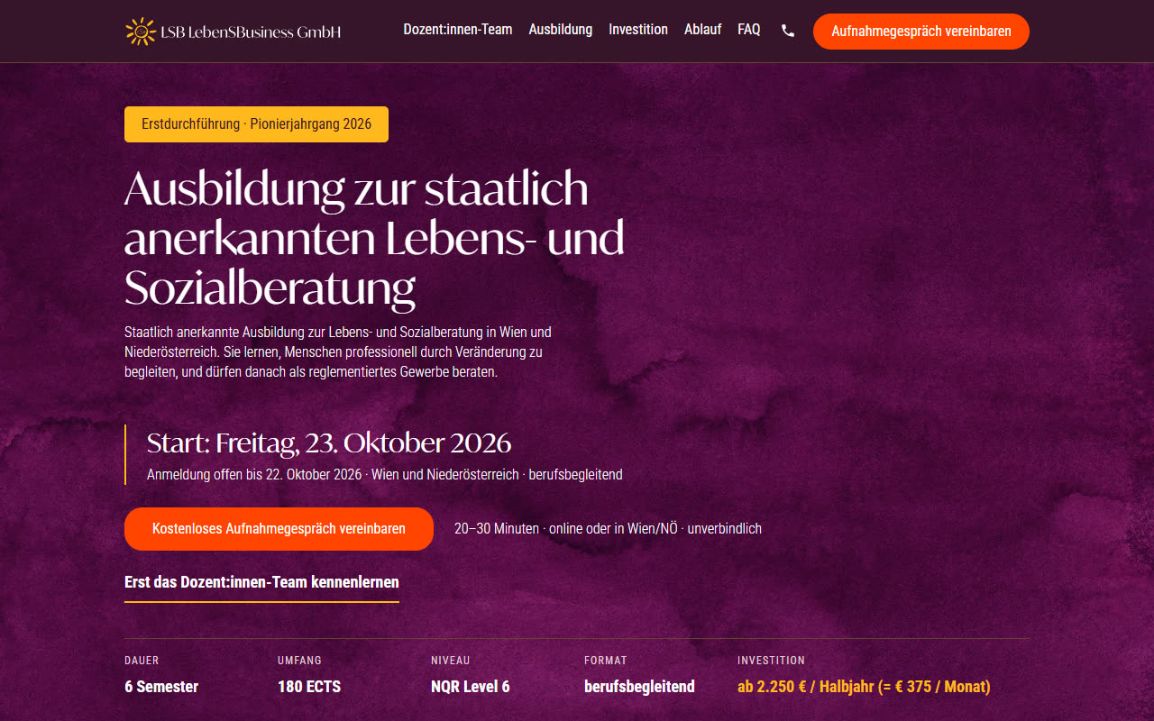 LSB LebensBusiness — site preview